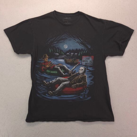 Nightmare On Elm Street Movie Crew Neck Short Sleeve T Shirt Mens Size L Black - Picture 2 of 9